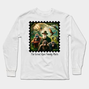 The Great Apes Family Photo II Long Sleeve T-Shirt